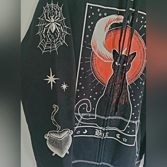 Hocus Pocus Binx Disney Halloween Hoodie - Picture 4 of 6